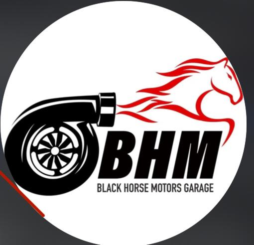 Black Horse Motors Garage logo